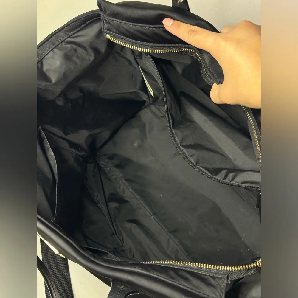 Kate Spade Blake Avenue Solid Black Nylon Kaylie Baby Travel Diaper Tote Bag